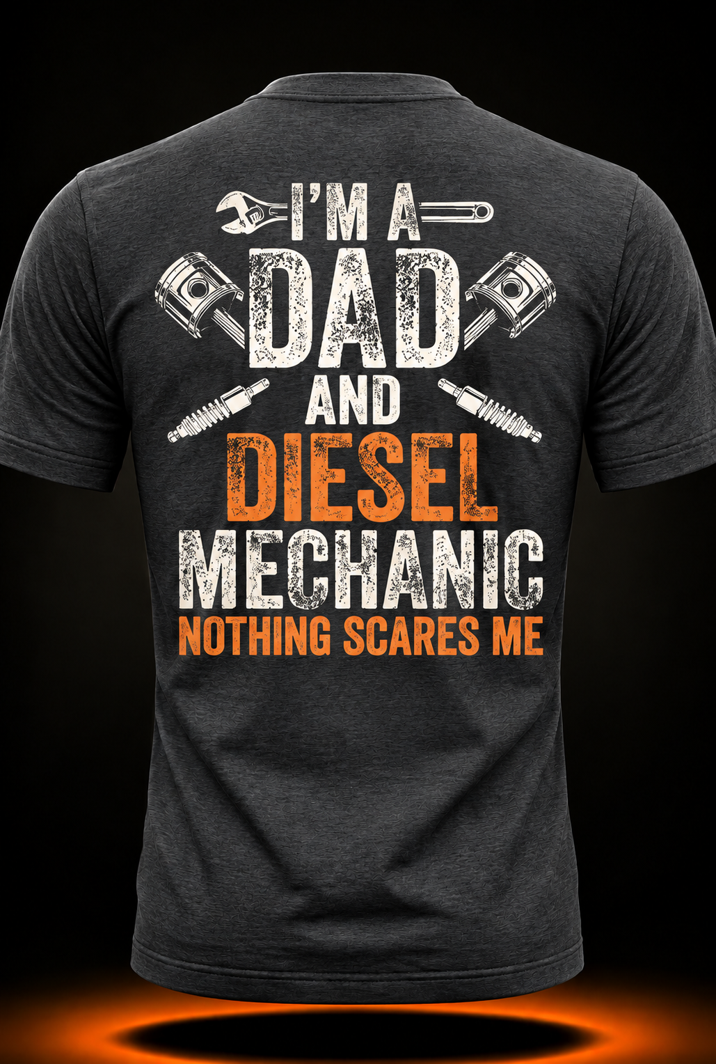 Gift for Men Father's Day Halloween - Diesel Mechanic Dad T-Shirt
