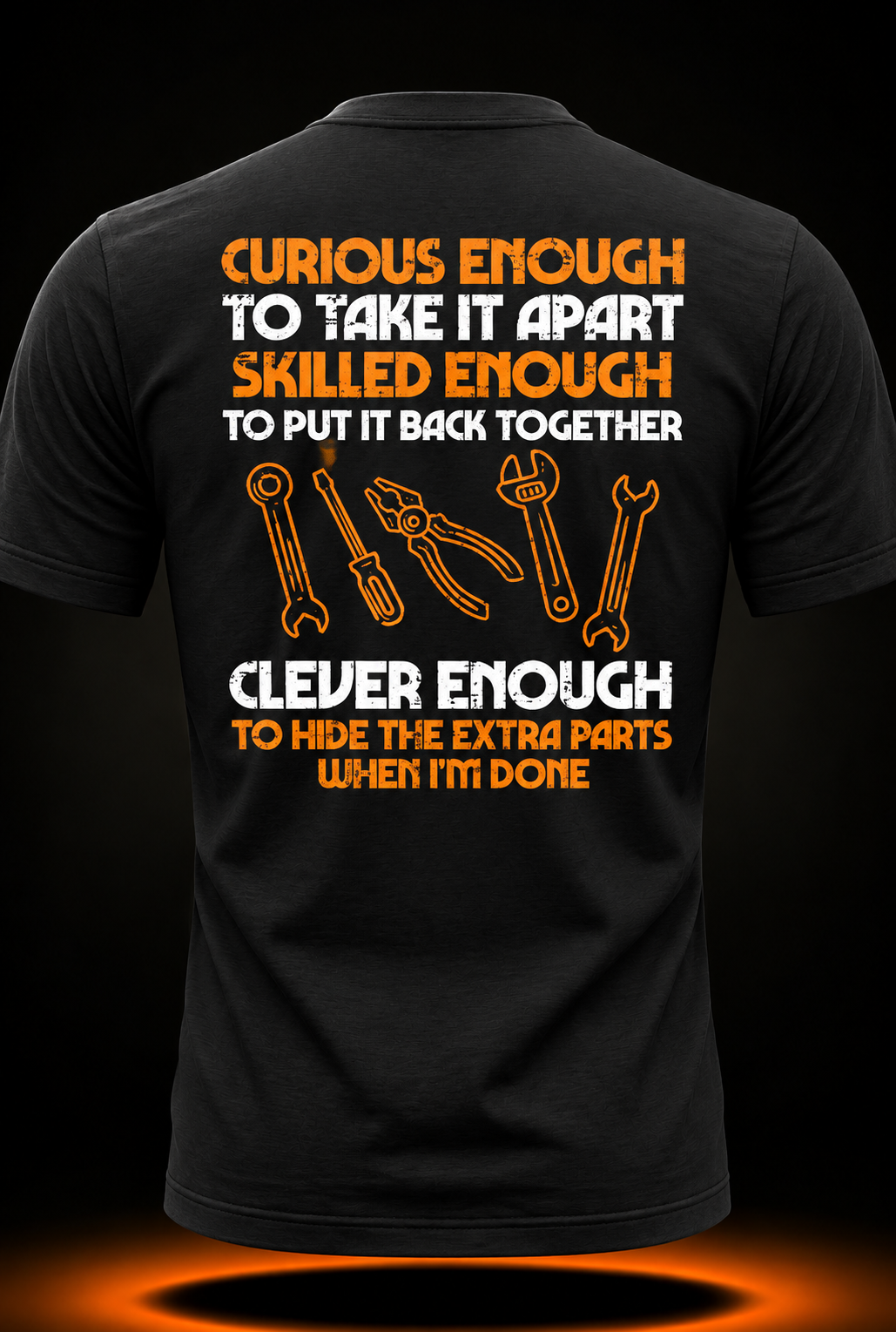 Curious Enough to Take It Apart Car Auto Garage Mechanic Men T-Shirt