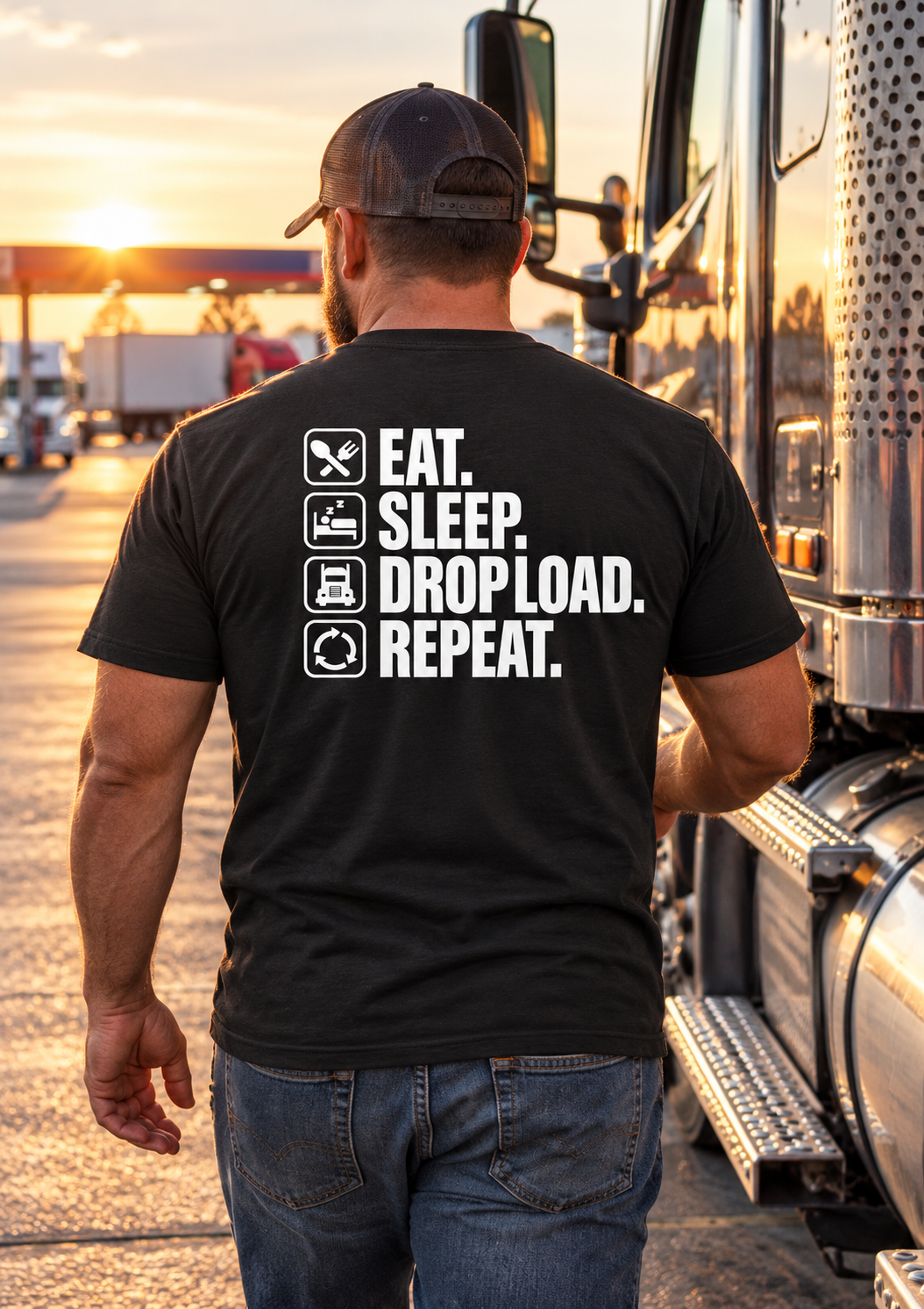 Eat Sleep Drop load Repeat T-Shirt