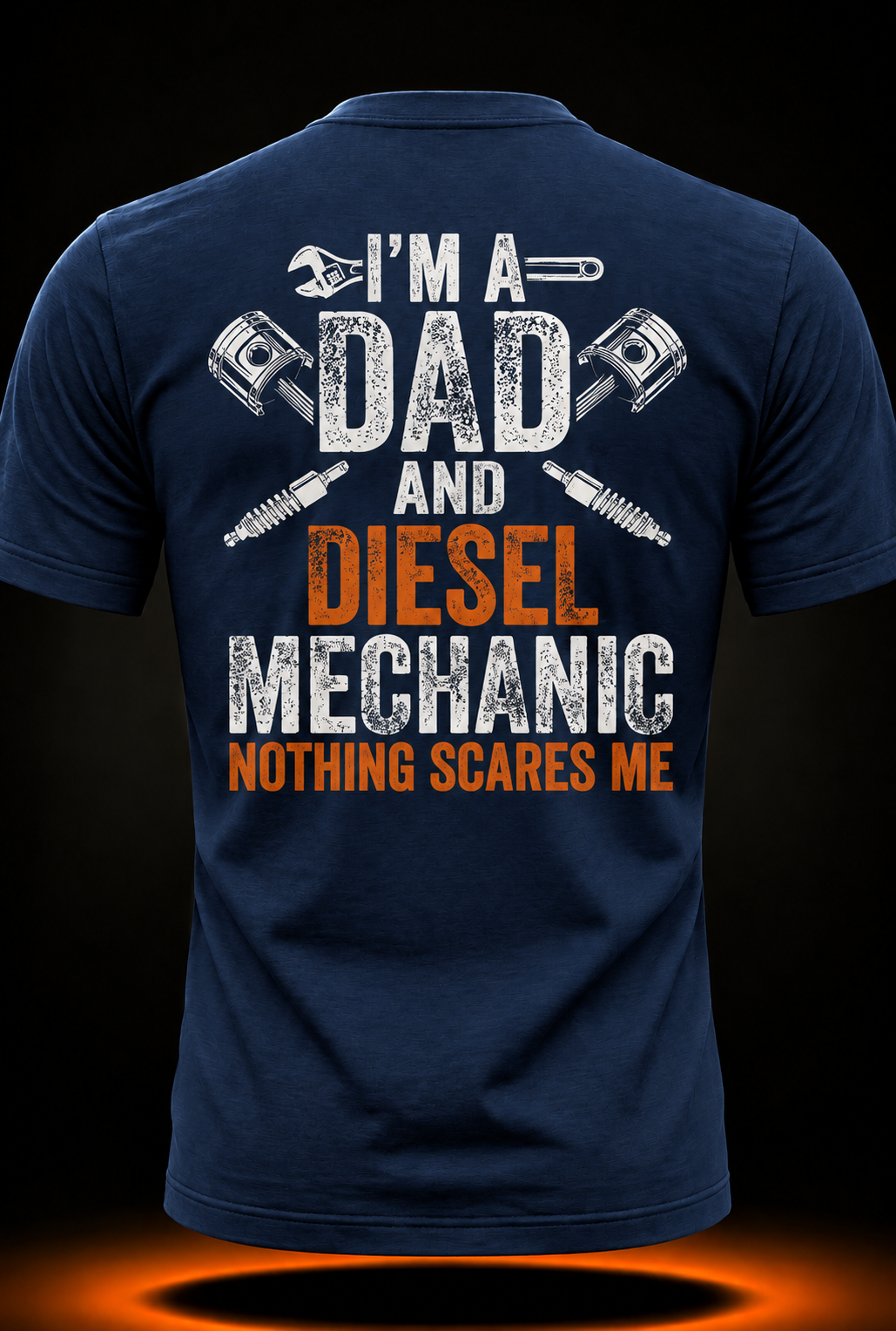Gift for Men Father's Day Halloween - Diesel Mechanic Dad T-Shirt