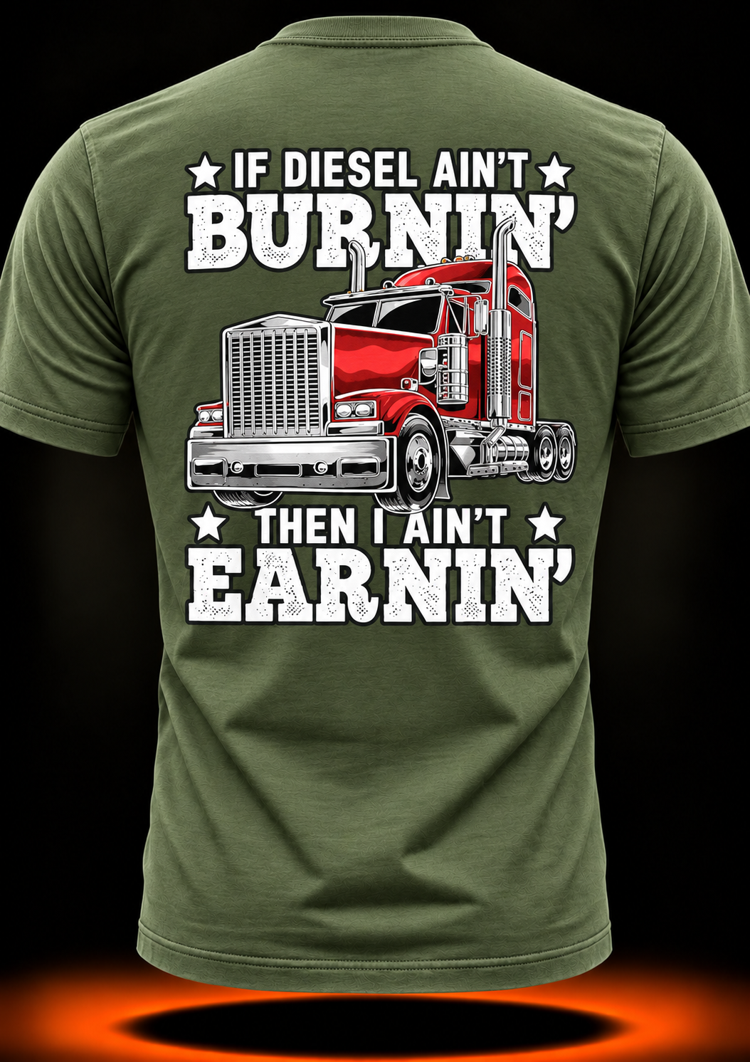 Funny Diesel Trucker Big Rig Semi-Trailer Truck Driver Gift T-Shirt