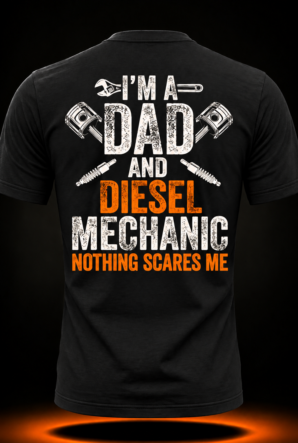 Gift for Men Father's Day Halloween - Diesel Mechanic Dad T-Shirt