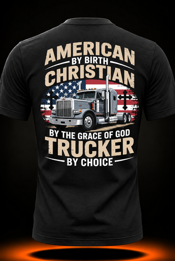 Driven Faith and Diesel Trucking Jesus Christian Trucker T-Shirt