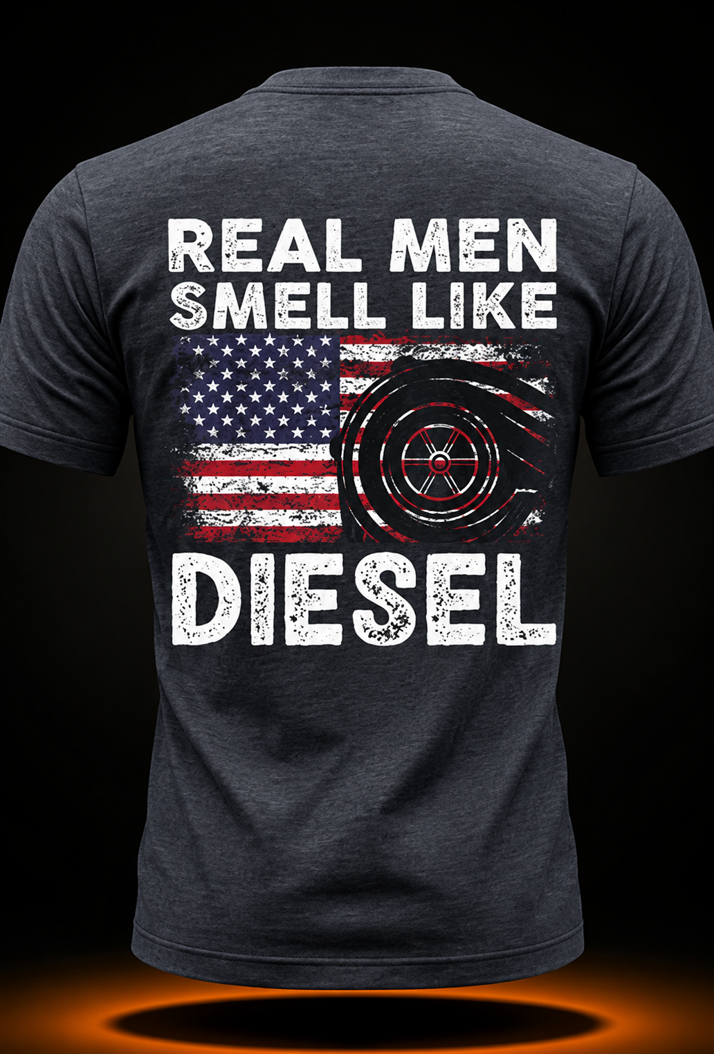 Funny Diesel Mechanic Gift | Real Men Smell Like Diesel T-Shirt