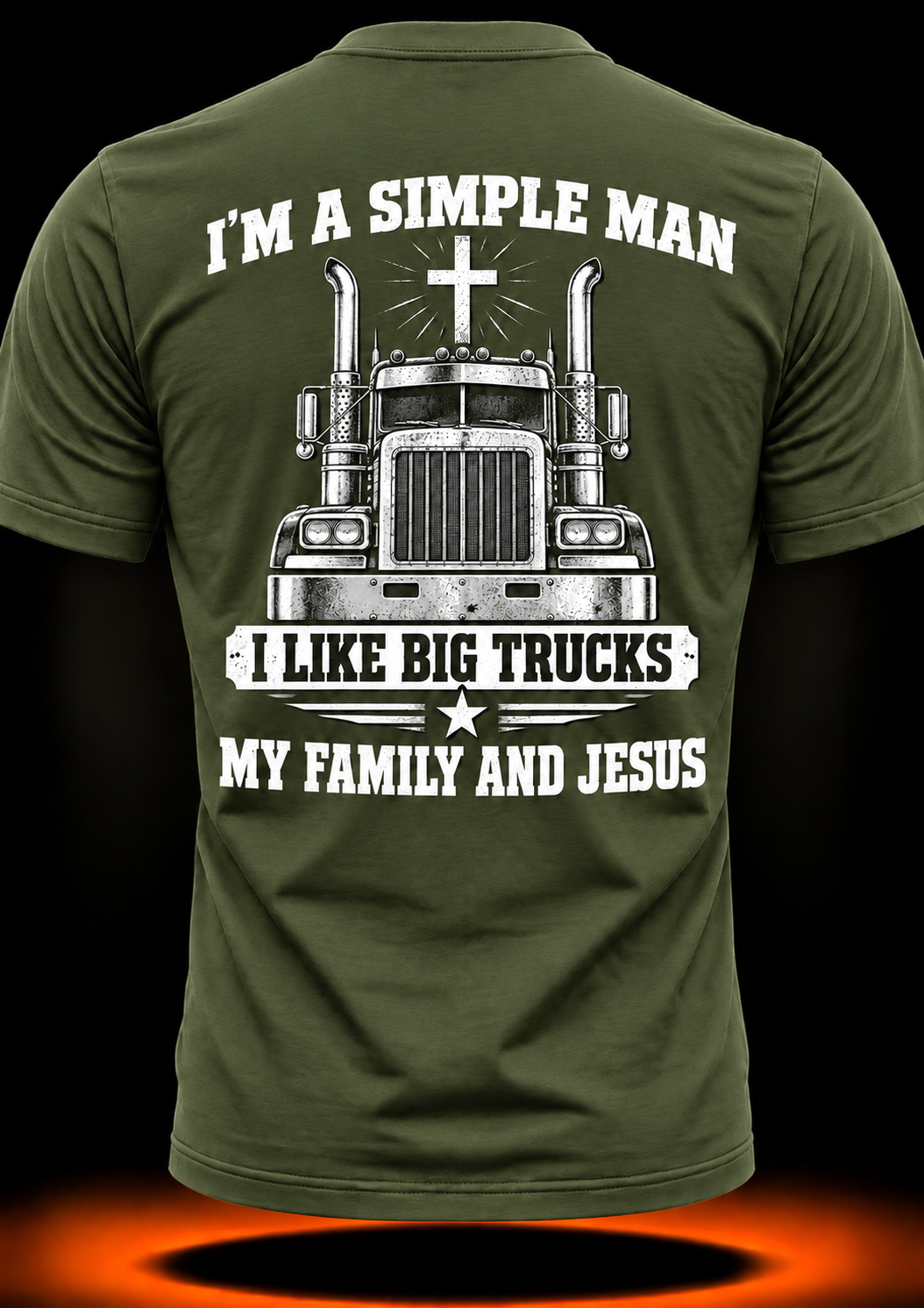 I’m a Simple Man, I Like Big Trucks, My Family and Jesus T-Shirt