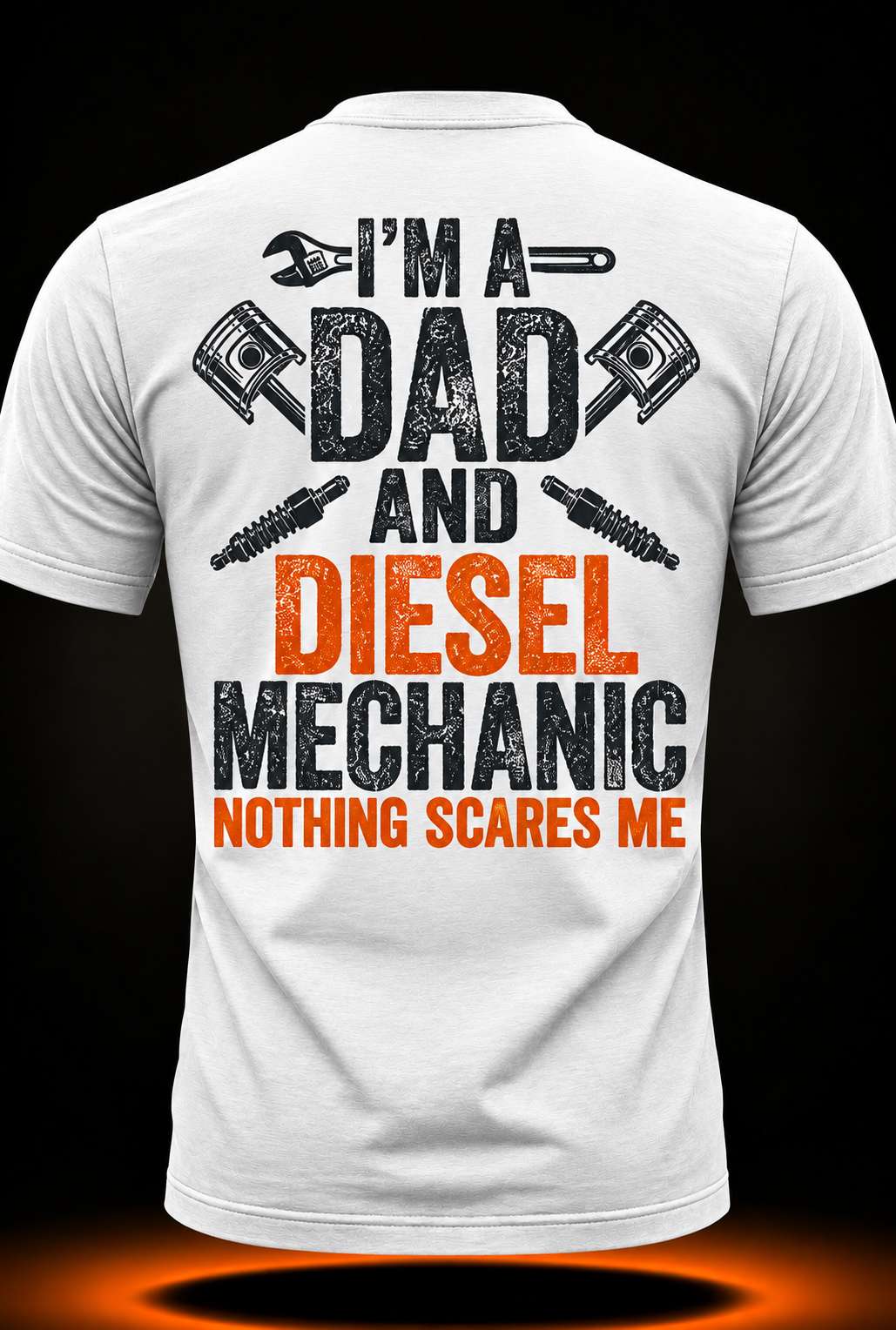 Gift for Men Father's Day Halloween - Diesel Mechanic Dad T-Shirt