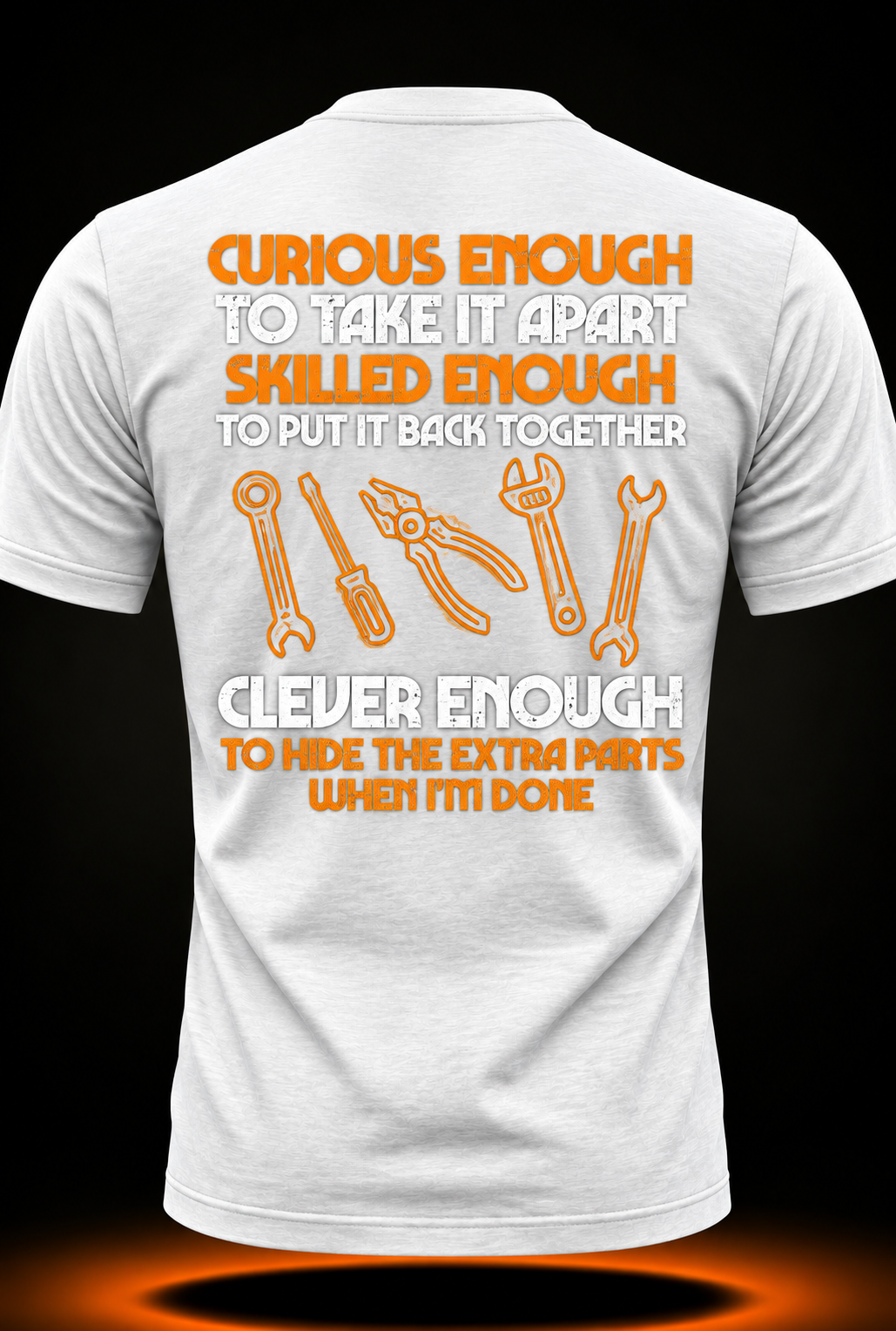Curious Enough to Take It Apart Car Auto Garage Mechanic Men T-Shirt