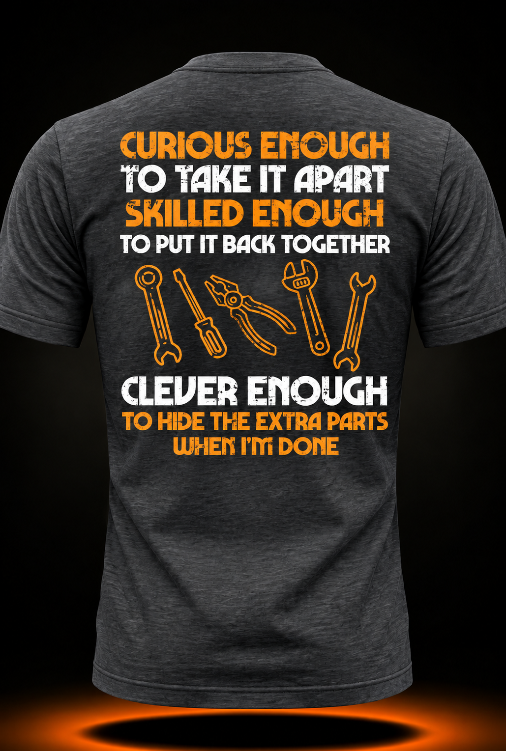 Curious Enough to Take It Apart Car Auto Garage Mechanic Men T-Shirt
