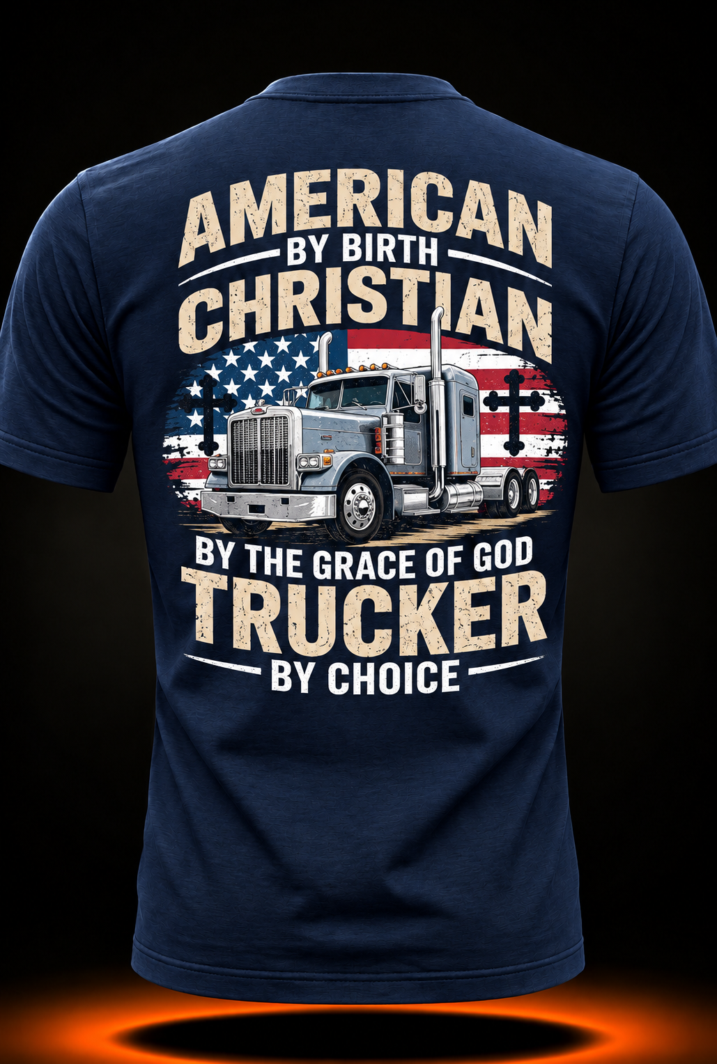 Driven Faith and Diesel Trucking Jesus Christian Trucker T-Shirt