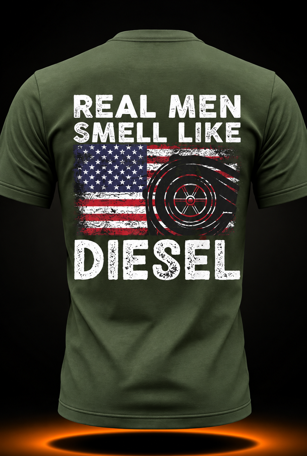 Funny Diesel Mechanic Gift | Real Men Smell Like Diesel T-Shirt