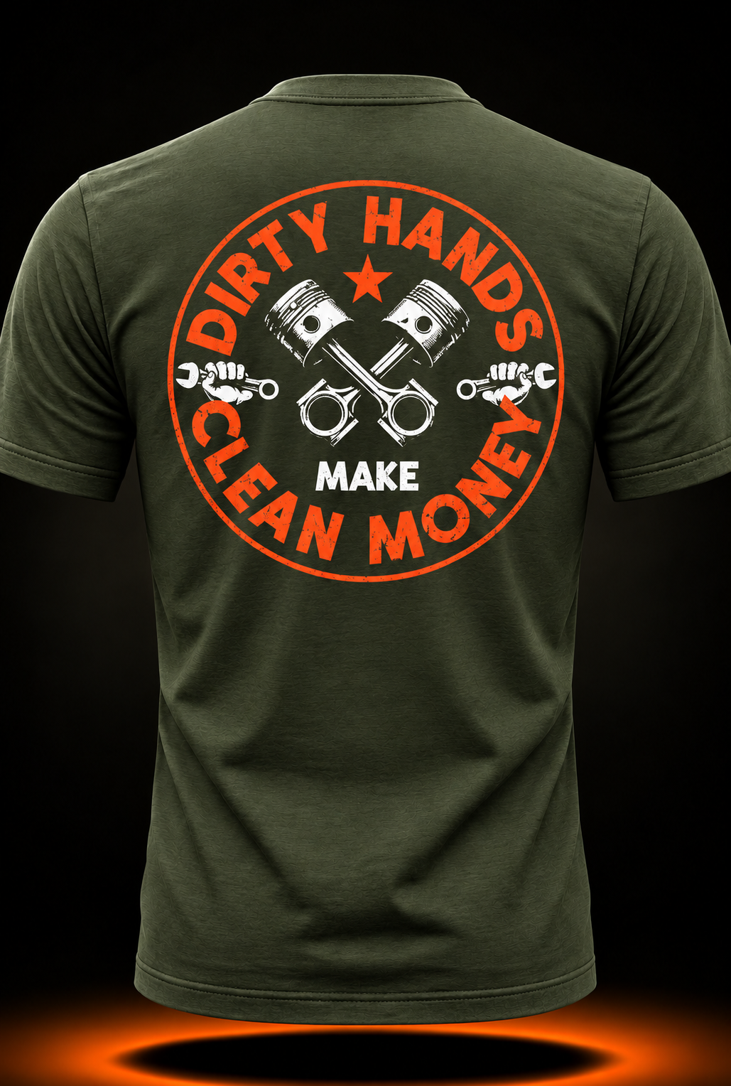 Mechanic Dirty Hands Clean Car Money Automotive Men Women T-Shirt